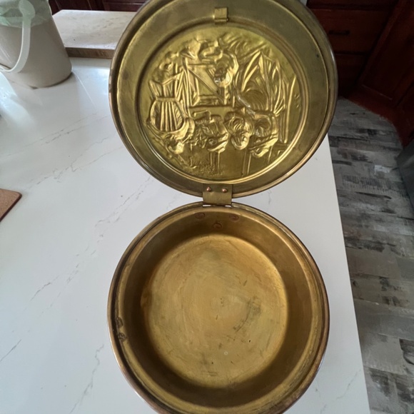 Retro Brass & Wood Bed Warmer - Picture 4 of 11